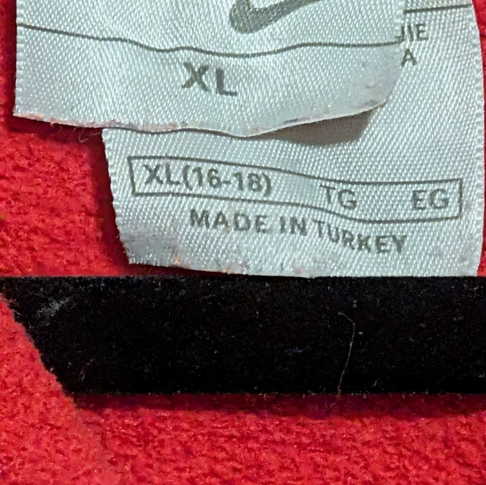 Nike Womens Red Hoodie with White Accents, Excellent Condition Xl - Picture 2 of 3